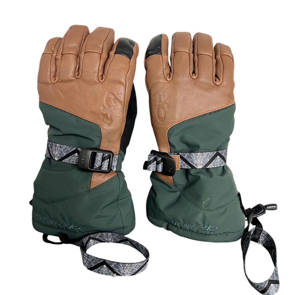 Outdoor Research Arcade Womens Carbide Sensor Gloves GORE-TEX Leather Loden S 6